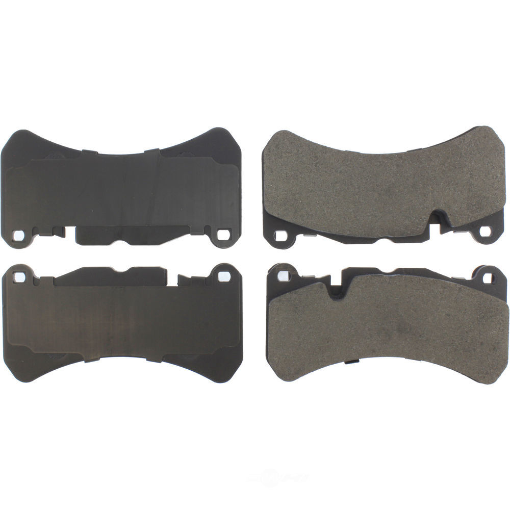 CENTRIC PARTS - Posi-Quiet Metallic Disc Brake Pad w/Shims & Hardware-Preferred - CEC 104.11160
