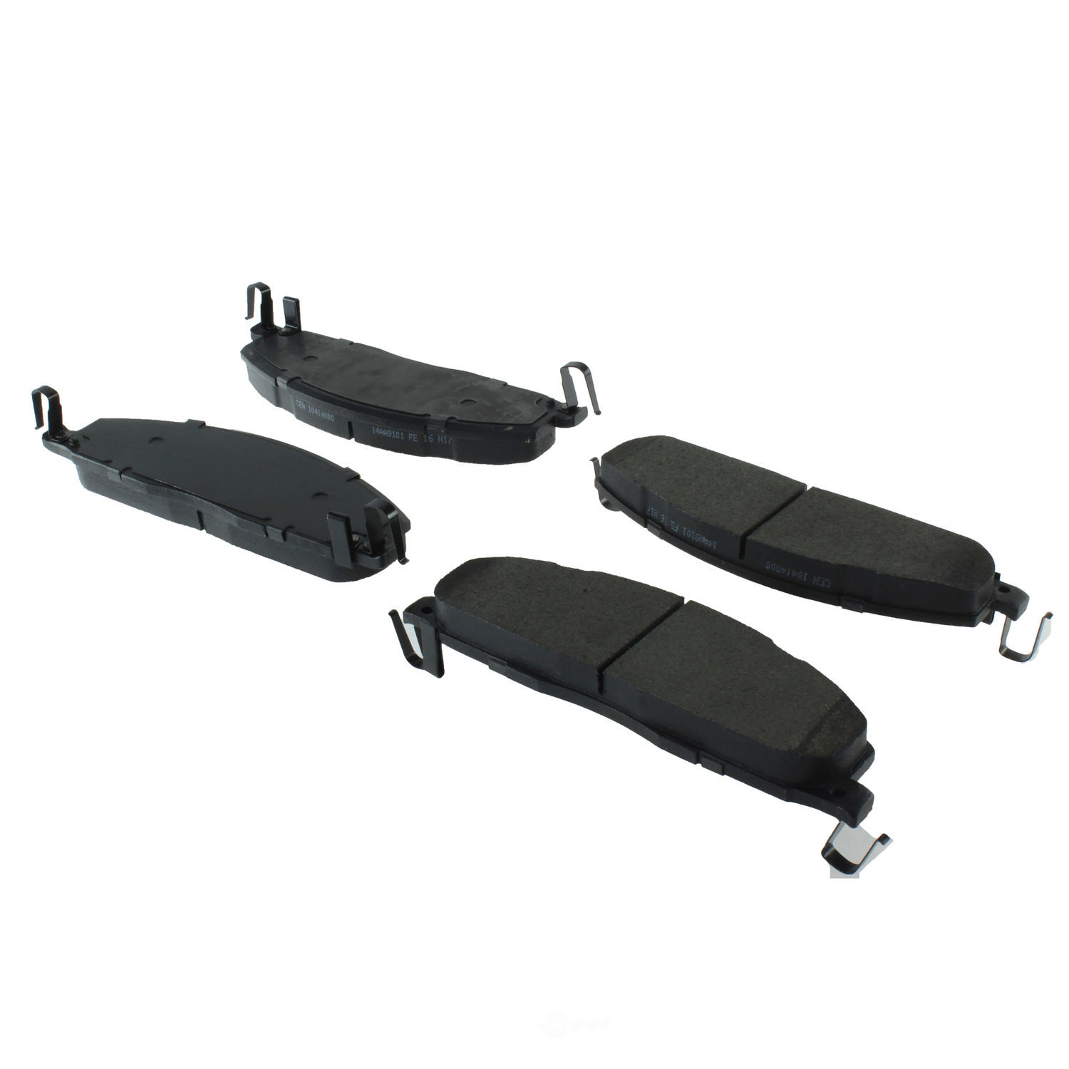 CENTRIC PARTS - Posi-Quiet Metallic Disc Brake Pad w/Shims & Hardware (Rear) - CEC 104.14000