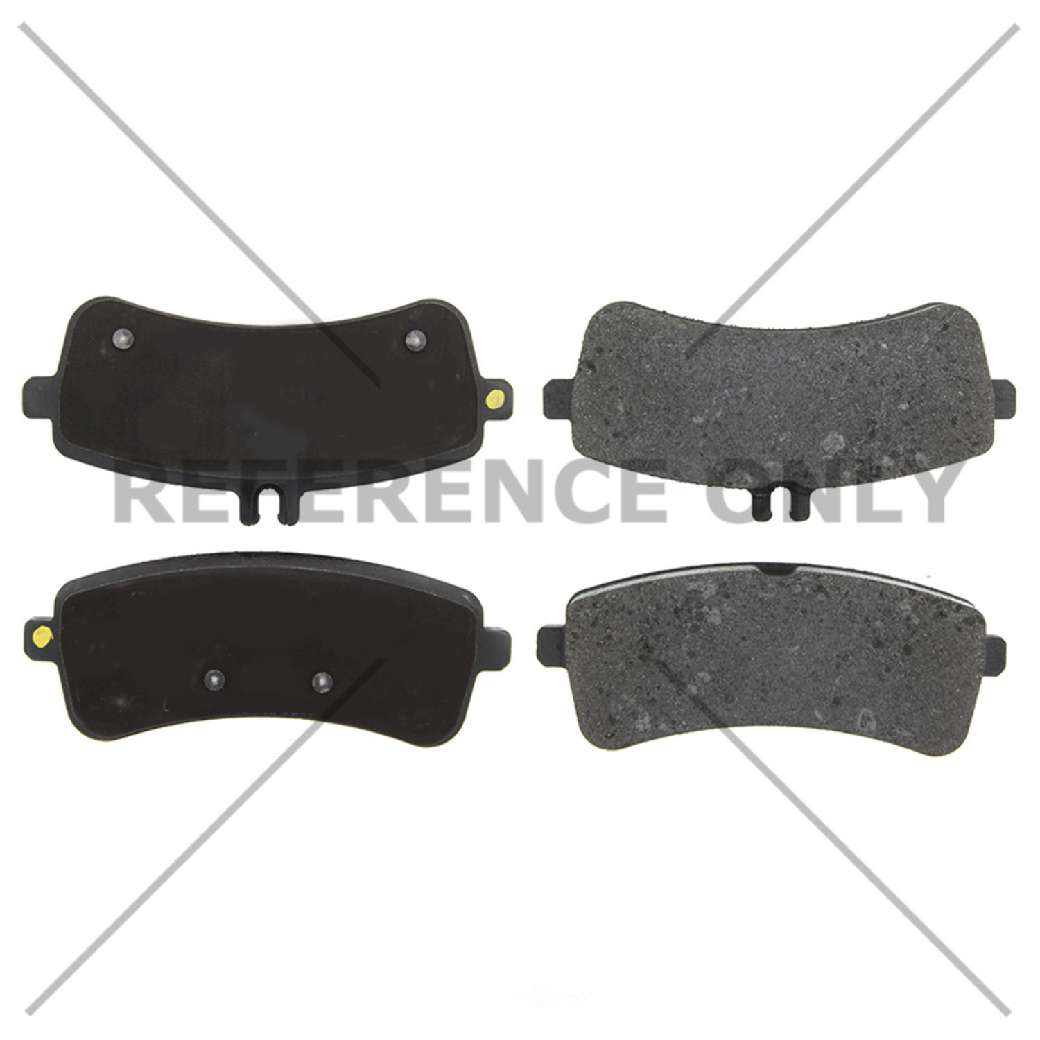 CENTRIC PARTS - Centric Posi-Quiet Semi-Metallic Disc Brake Pad Sets - CEC 104.16810