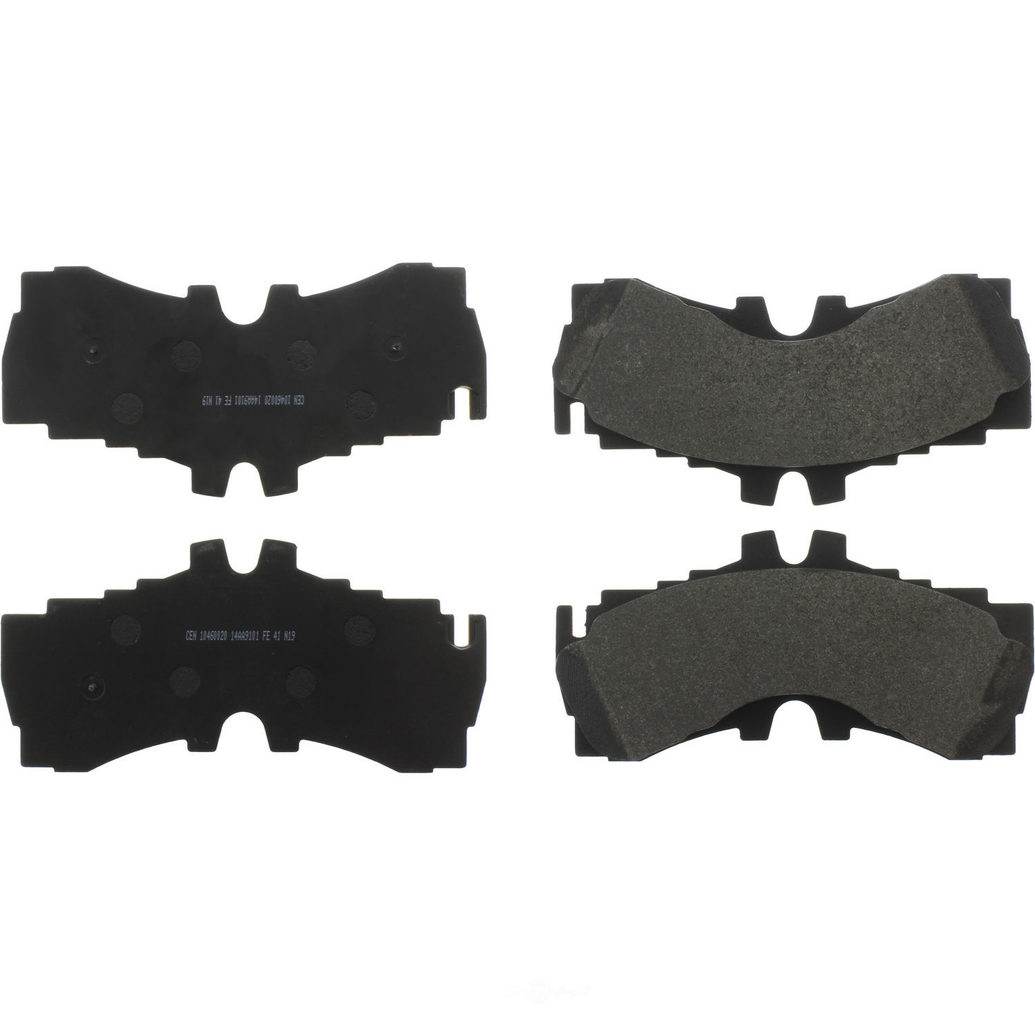 CENTRIC PARTS - Centric Posi-Quiet Semi-Metallic Disc Brake Pad Sets - CEC 104.60020