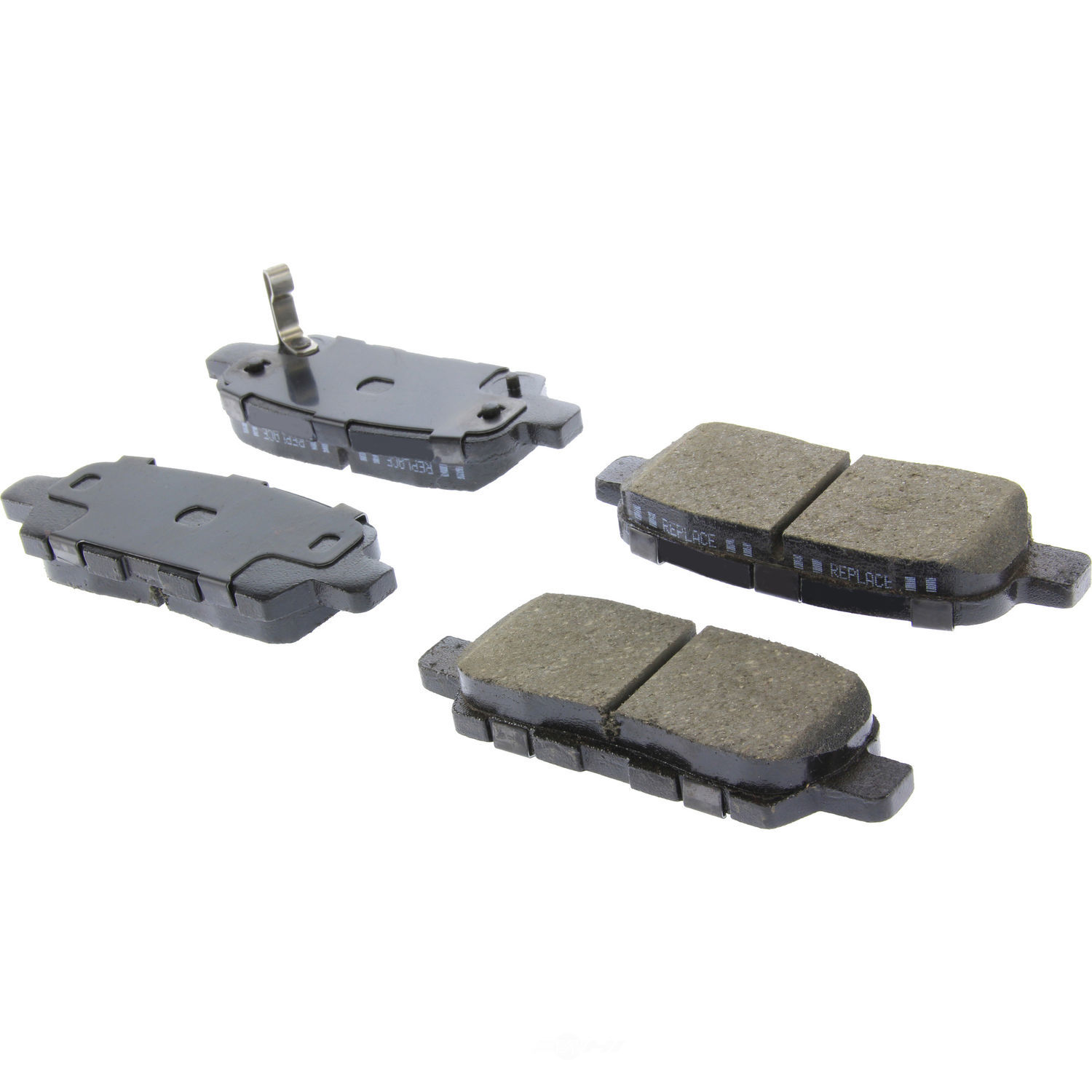 CENTRIC PARTS - Posi-Quiet Ceramic Disc Brake Pad w/Shims & Hardware-Preferred (Rear) - CEC 105.09051