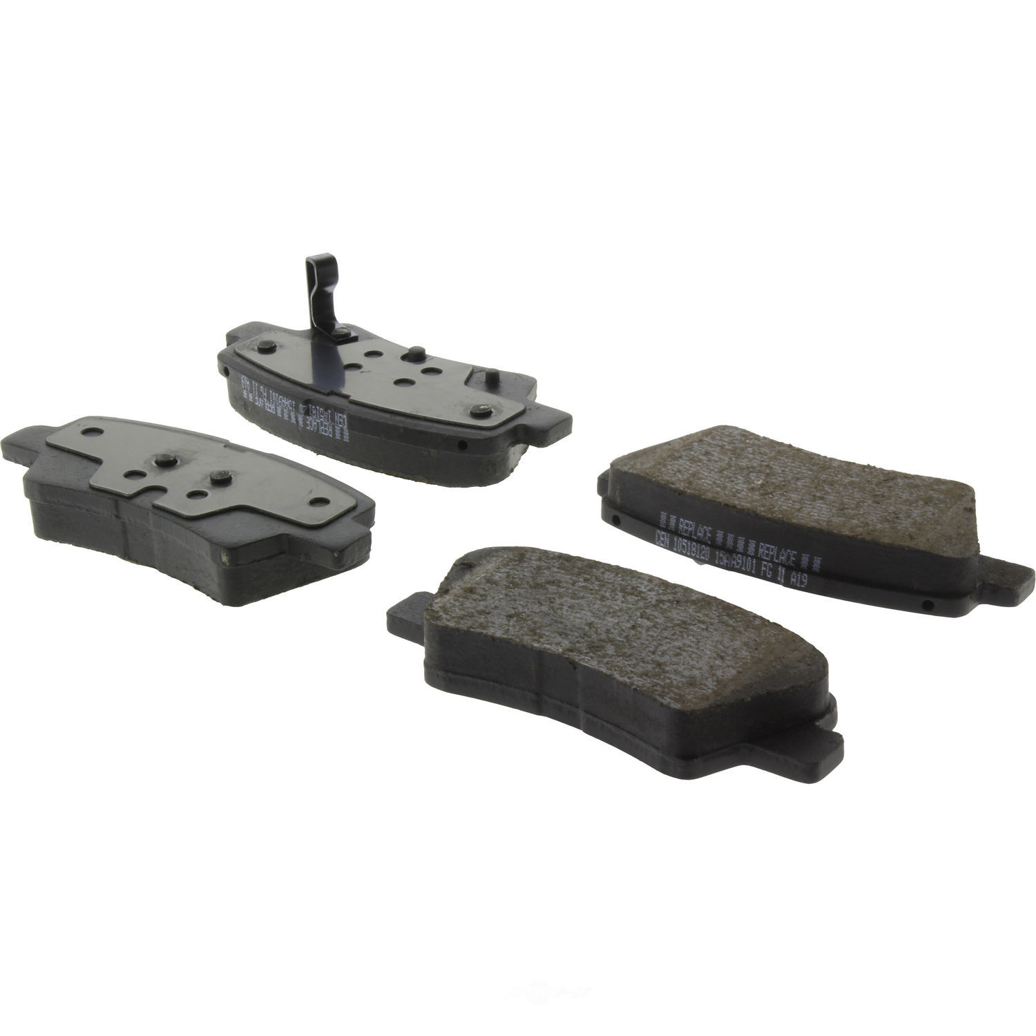 CENTRIC PARTS - Posi-Quiet Ceramic Disc Brake Pad w/Shims-Preferred (Rear) - CEC 105.18120