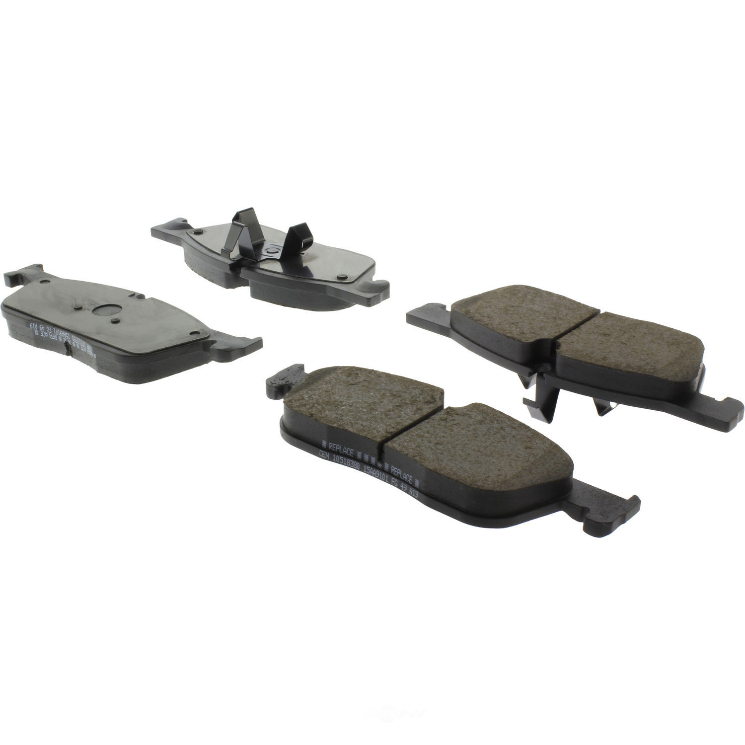 CENTRIC PARTS - Posi-Quiet Ceramic Disc Brake Pad w/Shims-Preferred (Front) - CEC 105.18380