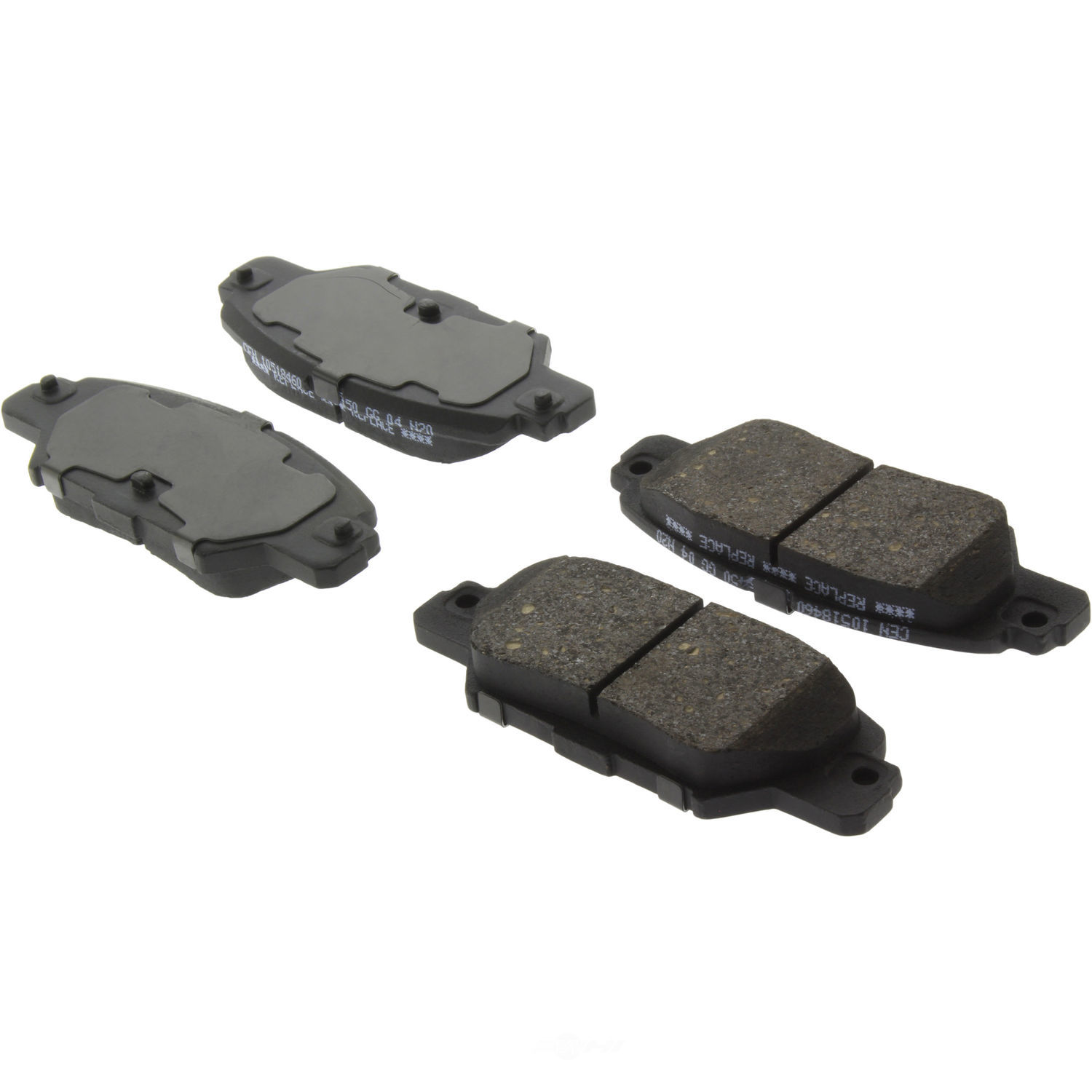 CENTRIC PARTS - Centric Posi Quiet Advanced Ceramic Disc Brake Pad Sets (Rear) - CEC 105.18460