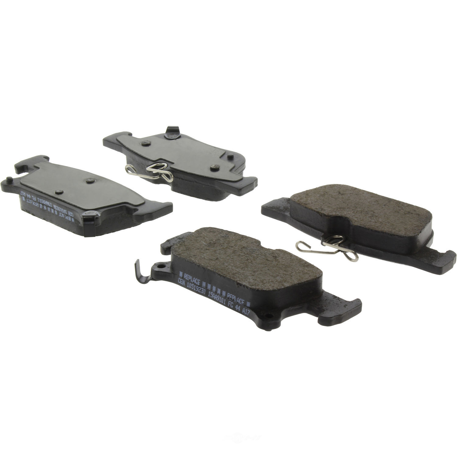 CENTRIC PARTS - Centric Posi Quiet Advanced Ceramic Disc Brake Pad Sets (Rear) - CEC 105.19230