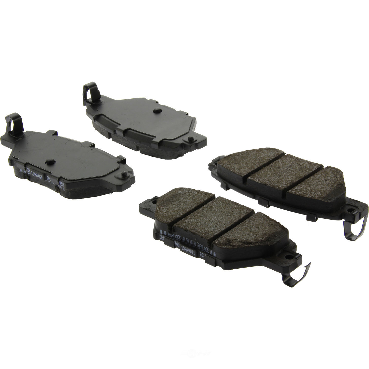 CENTRIC PARTS - Centric Posi Quiet Advanced Ceramic Disc Brake Pad Sets (Rear) - CEC 105.19340