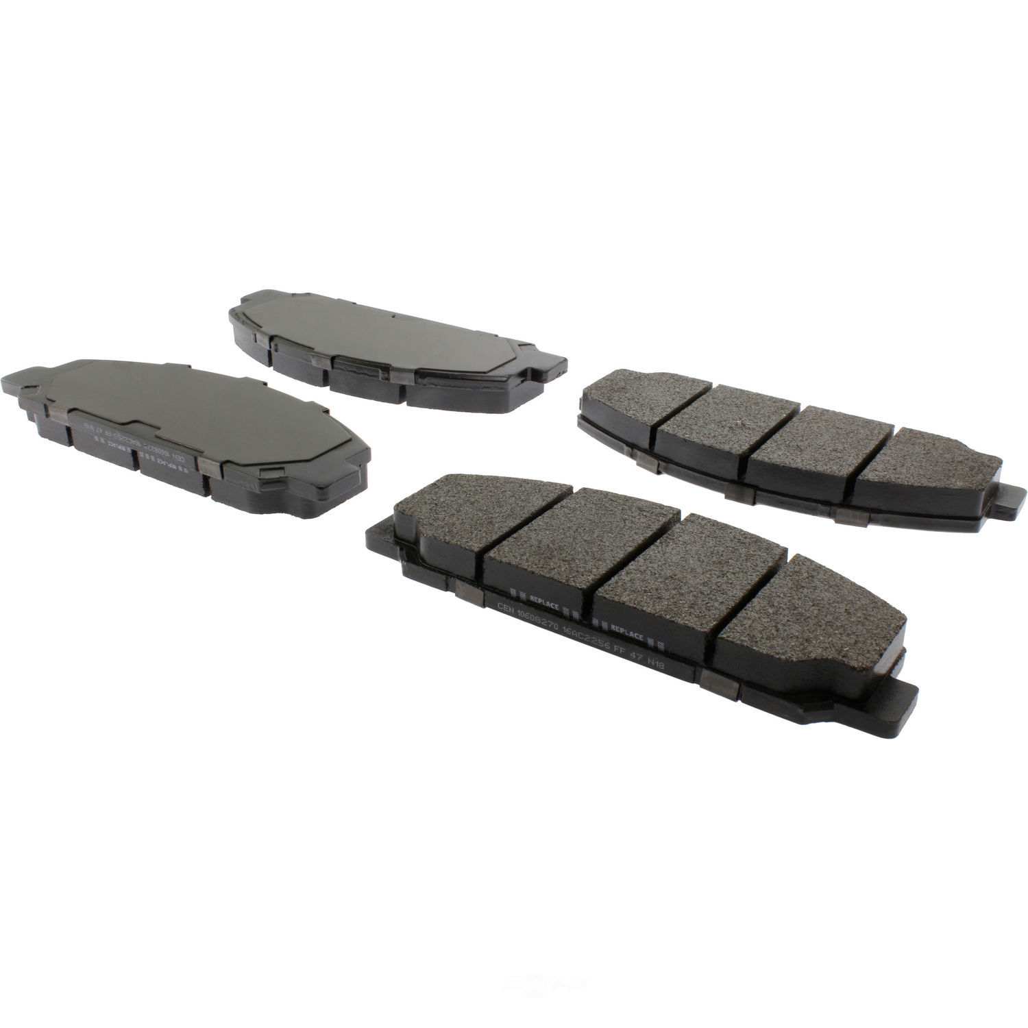 CENTRIC PARTS - Posi-Quiet Extended Wear Disc Brake Pad w/Shims & Hardware-Preferred (Front) - CEC 106.08270