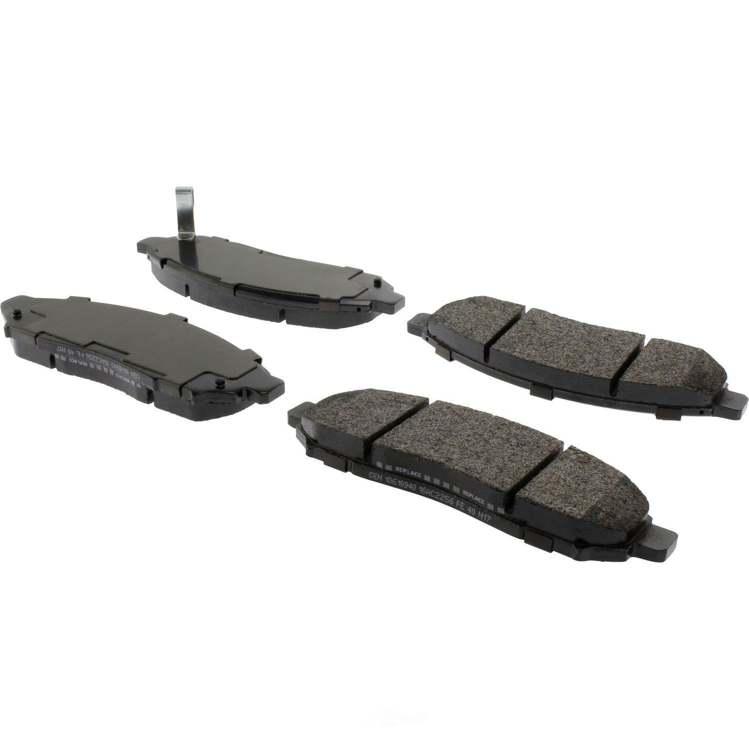 CENTRIC PARTS - Centric Posi-Quiet Extended Wear Semi-Metallic Disc Brake Pad Sets (Front) - CEC 106.10940