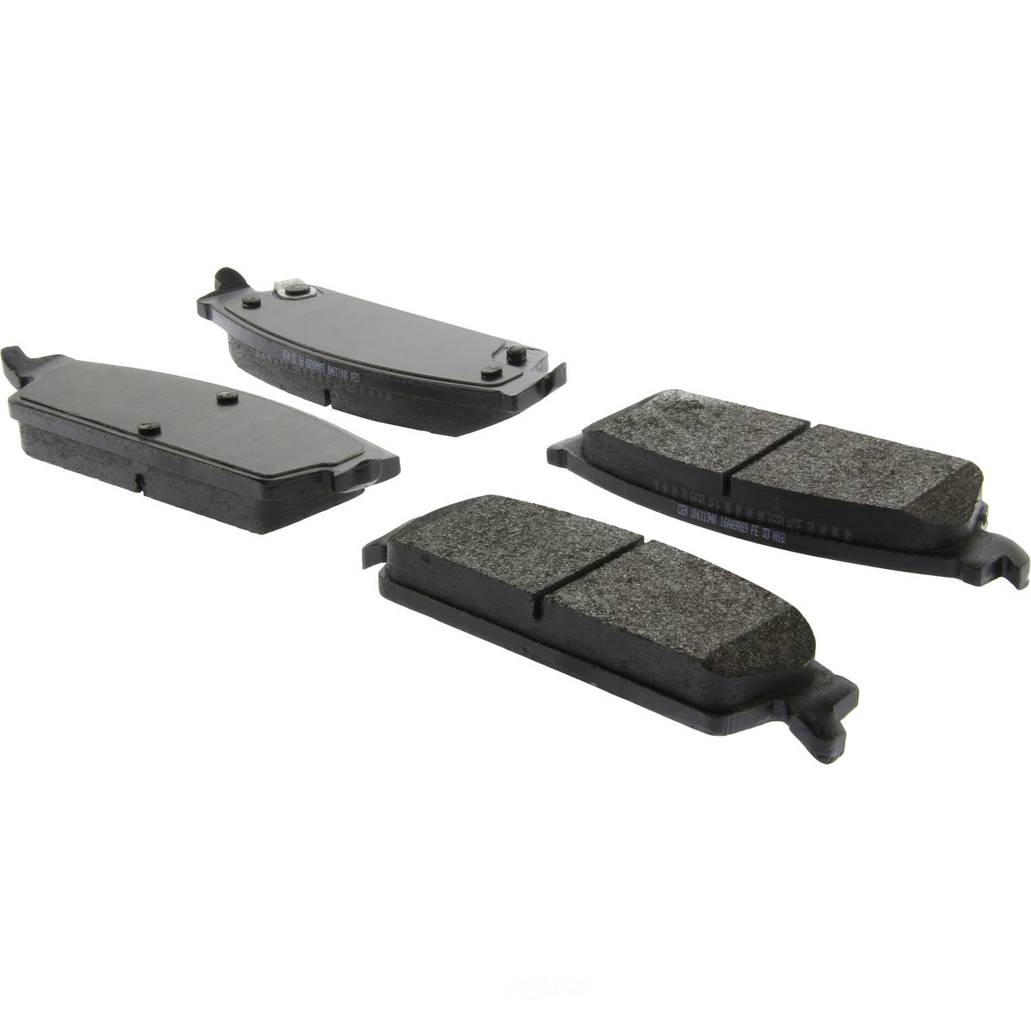 CENTRIC PARTS - Posi-Quiet Extended Wear Disc Brake Pad w/Shims & Hardware (Rear) - CEC 106.11940