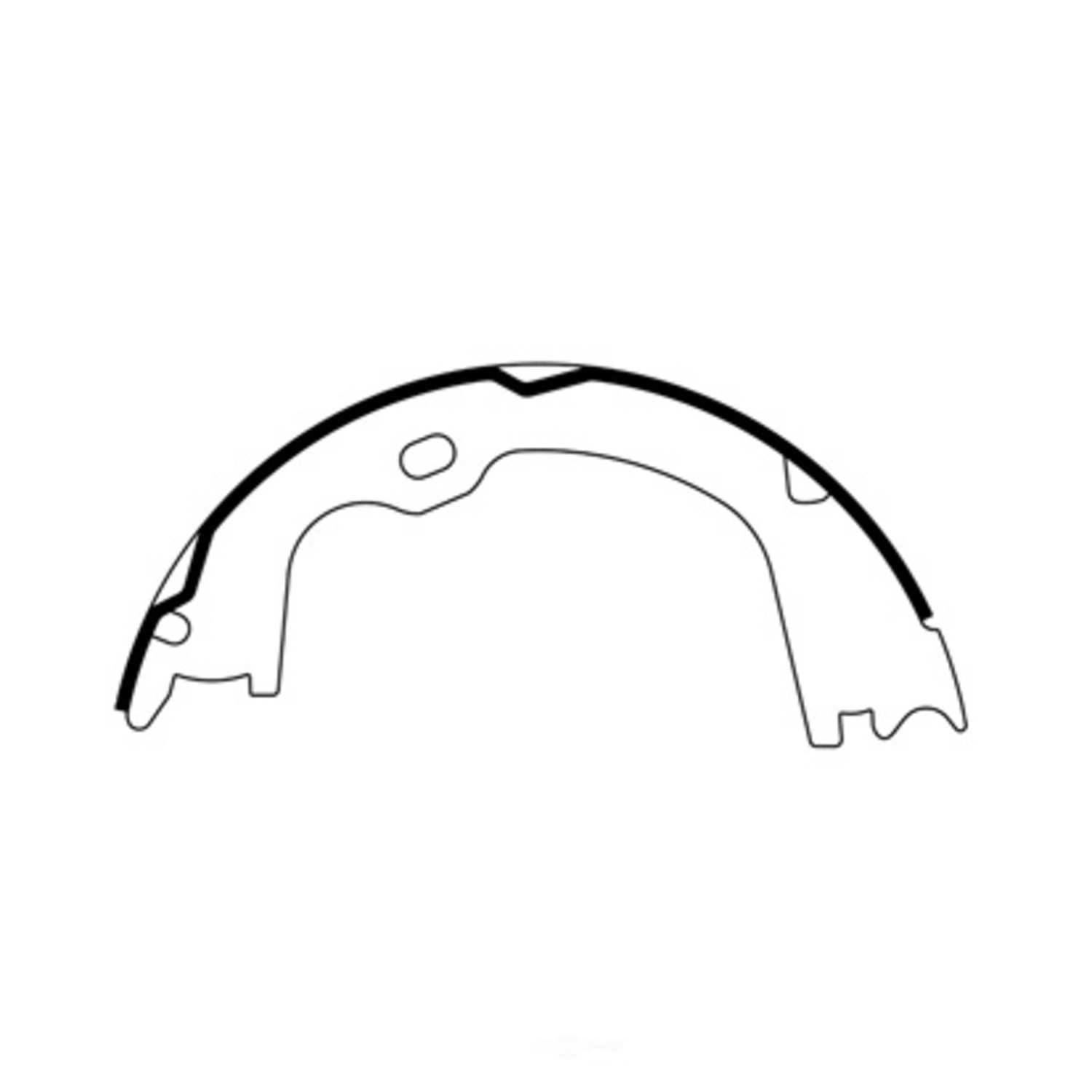 CENTRIC PARTS - Centric Premium Parking Brake Shoes (Rear) - CEC 111.09470