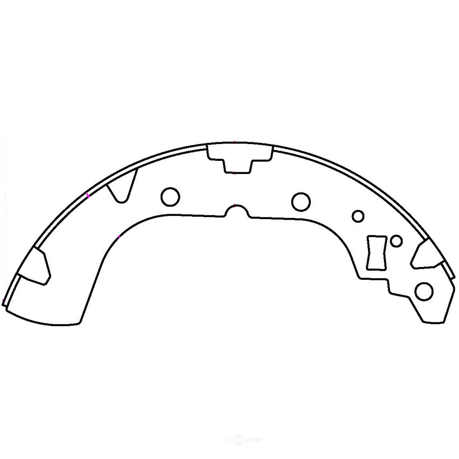 CENTRIC PARTS - Centric Premium Brake Shoes (Rear) - CEC 111.10590