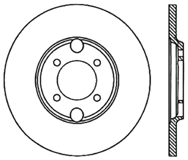 CENTRIC PARTS - Disc Brake Rotor - CEC 121.20008