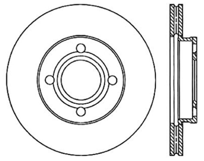 CENTRIC PARTS - Disc Brake Rotor - CEC 121.33002
