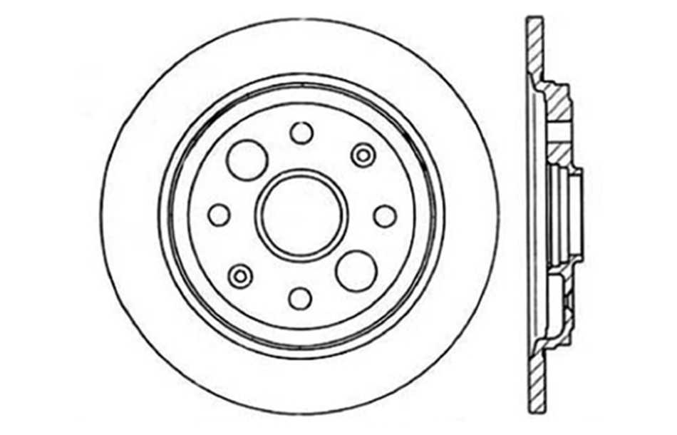 CENTRIC PARTS - Disc Brake Rotor - CEC 121.40014