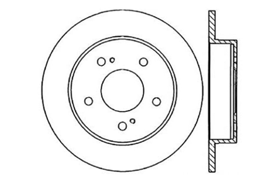 CENTRIC PARTS - Disc Brake Rotor - CEC 121.42044