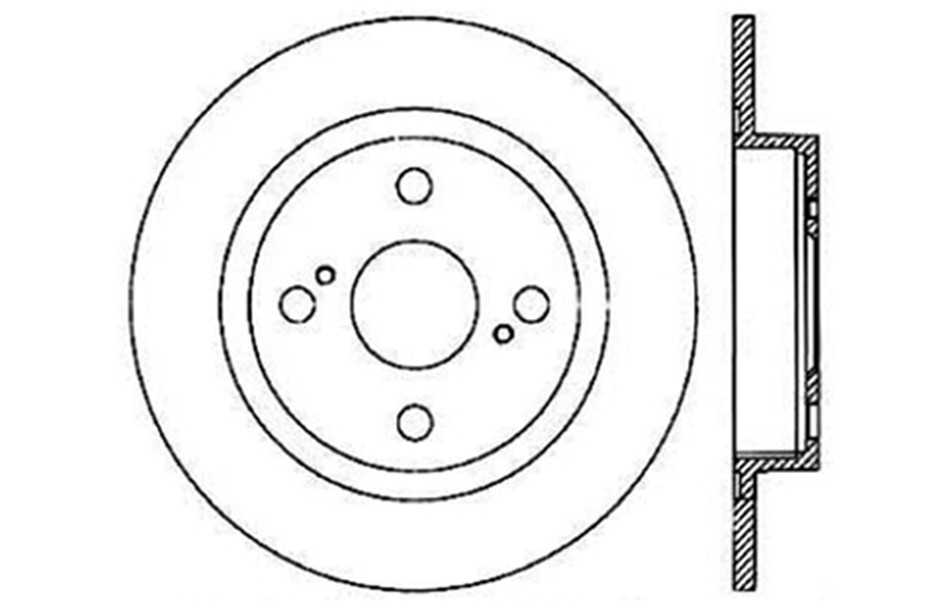 CENTRIC PARTS - Disc Brake Rotor - CEC 121.44053