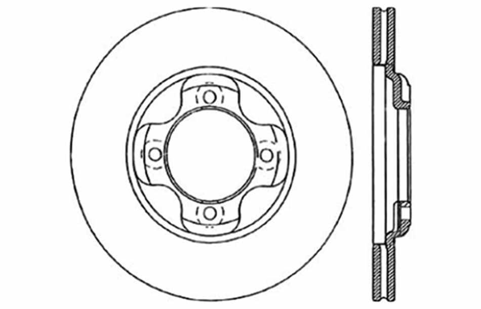CENTRIC PARTS - Disc Brake Rotor - CEC 121.45018