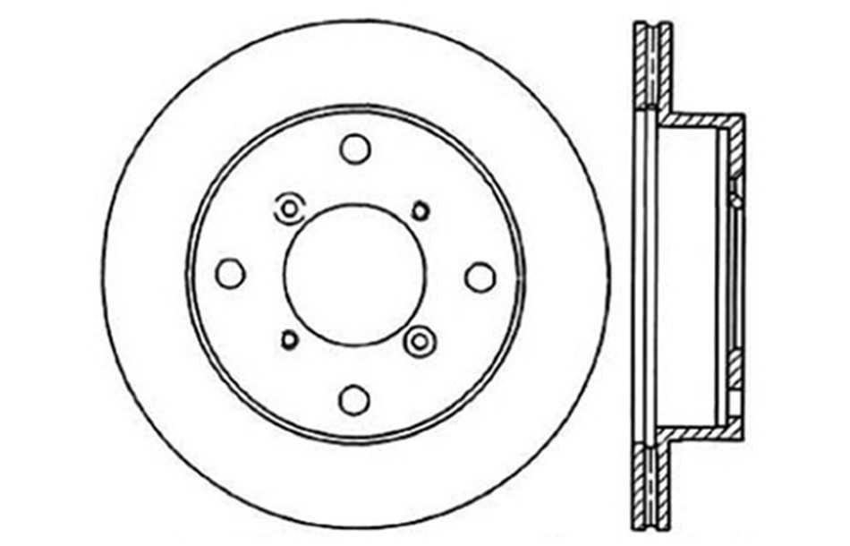 CENTRIC PARTS - Disc Brake Rotor - CEC 121.48001