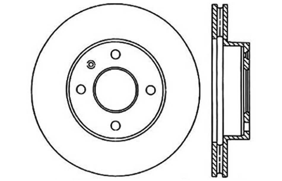 CENTRIC PARTS - C-TEK Standard Disc Brake Rotors - CEC 121.61065