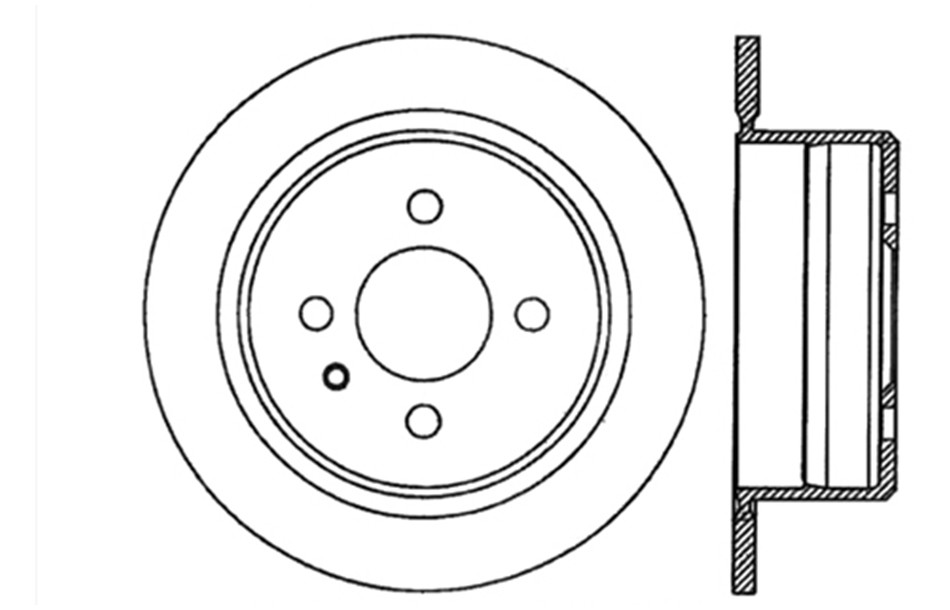 CENTRIC PARTS - Disc Brake Rotor - CEC 121.61066