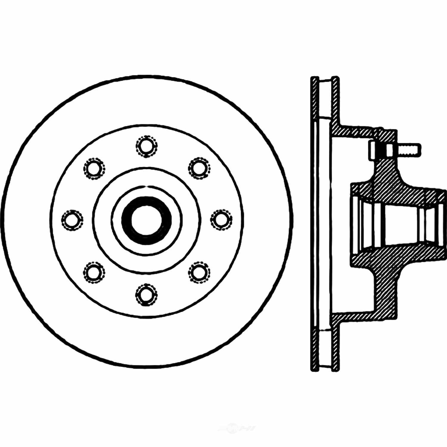 CENTRIC PARTS - Wheel & Hub Components - CEC 124.65002