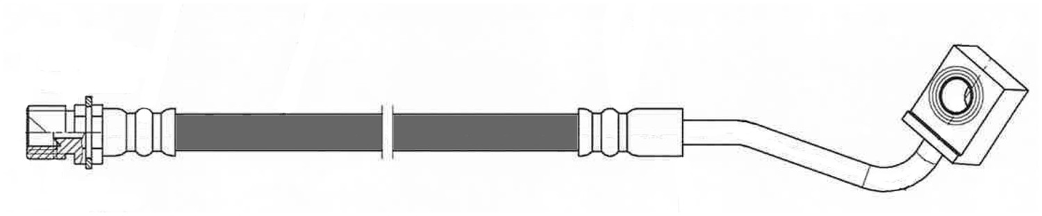 CENTRIC PARTS - Centric Premium Brake Hydraulic Hoses (Rear Right) - CEC 150.58317