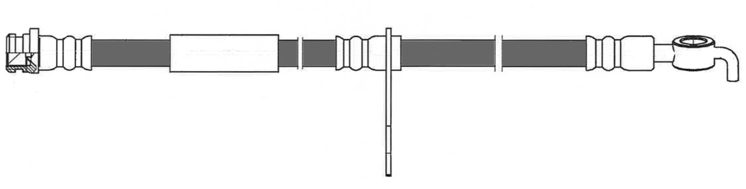 CENTRIC PARTS - Centric Premium Brake Hydraulic Hoses (Front Left) - CEC 150.61136