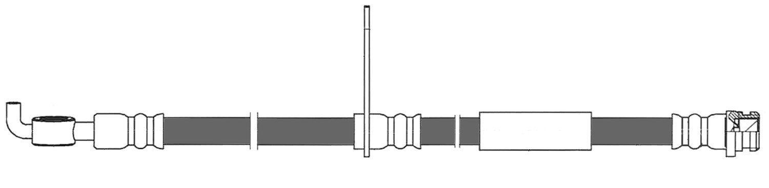 CENTRIC PARTS - Centric Premium Brake Hydraulic Hoses (Front Right) - CEC 150.61137