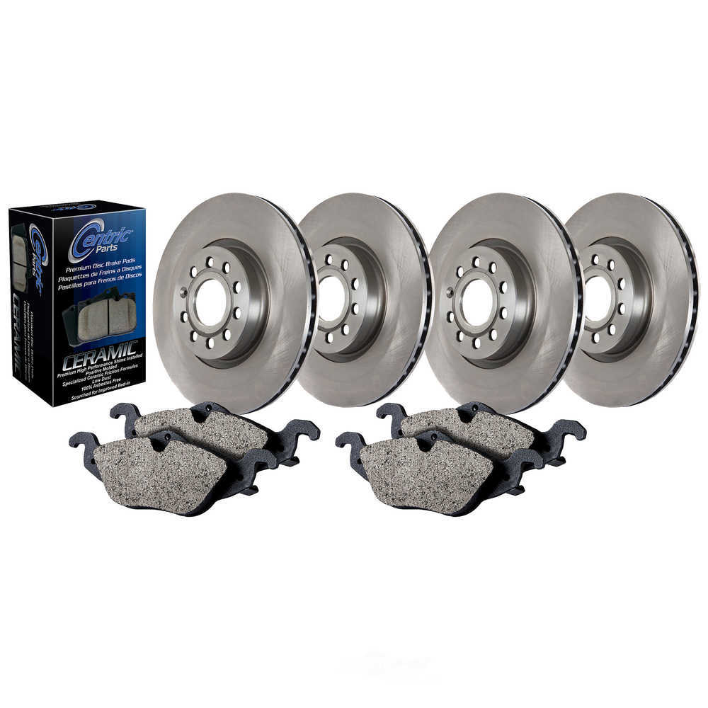 CENTRIC PARTS - Centric OE Grade - 4 Wheel Disc Brake Kits (Front and Rear) - CEC 905.20026