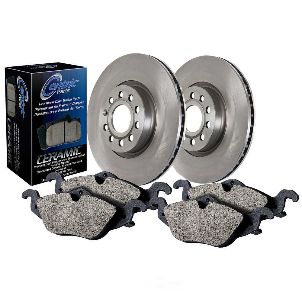 CENTRIC PARTS - Select Pack - Single Axle Disc Brake Pad & Rotor Kit (Rear) - CEC 908.20525