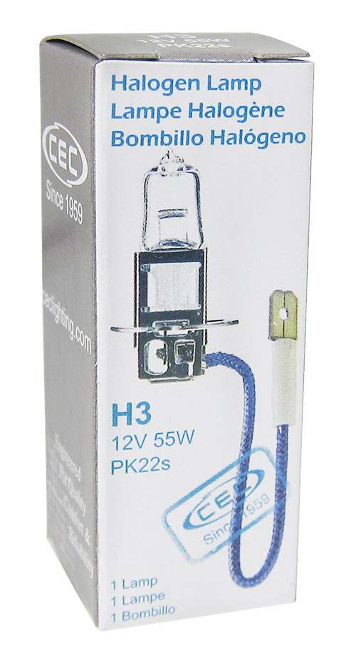 CEC INDUSTRIES - Headlight Bulb - CEI H3 55W