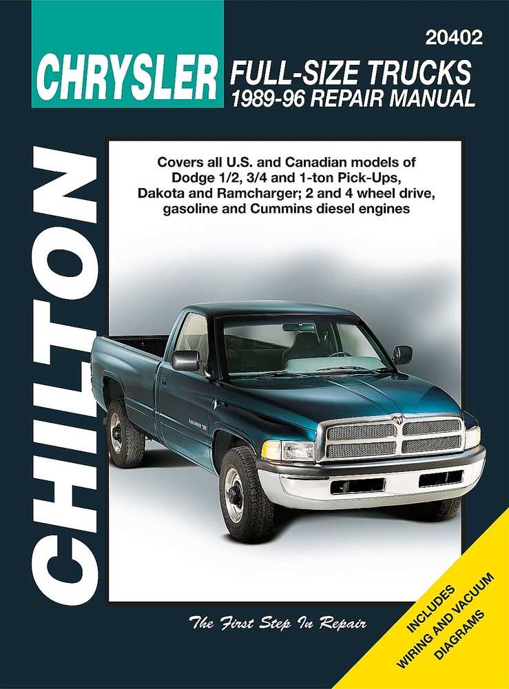 CHILTON BOOK COMPANY - Repair Manual - CHI 20402
