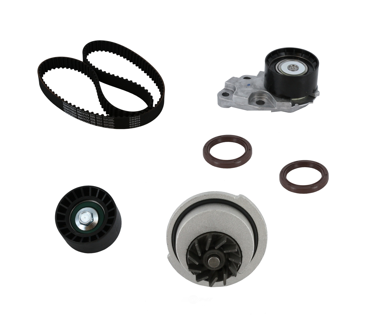 CRP/CONTITECH (INCHES) - Engine Timing Belt Kit with Water Pump and Seals - CPE PP335LK1