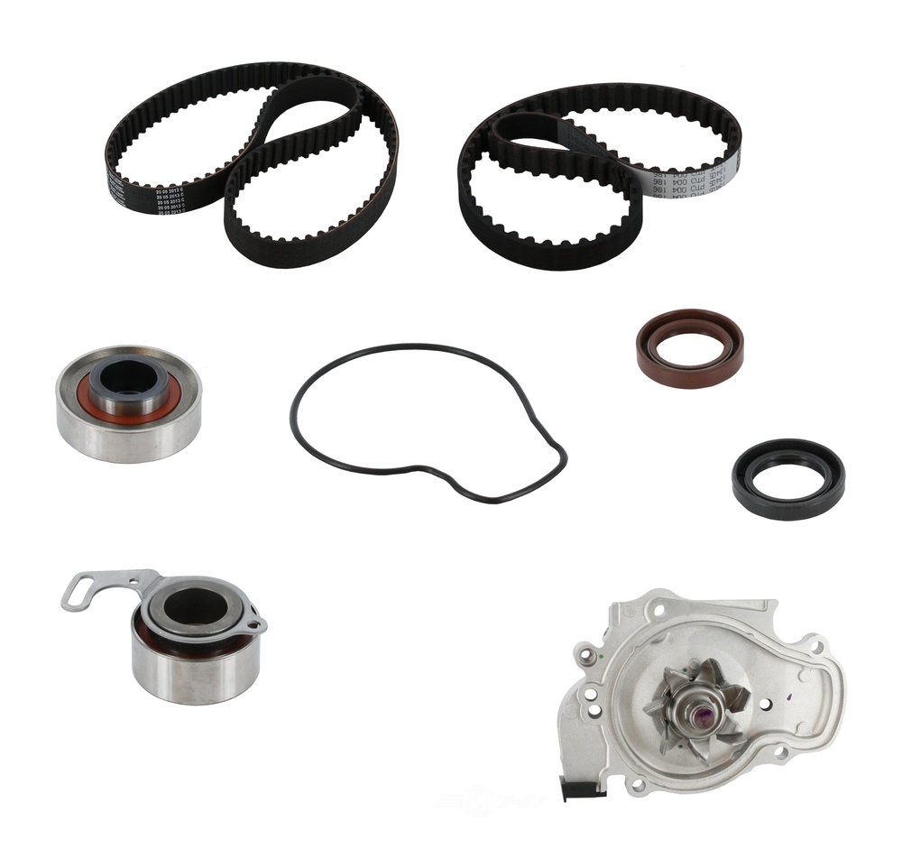 CRP/CONTITECH (INCHES) - Engine Timing Belt Kit with Water Pump and Seals - CPE PP186-187LK1