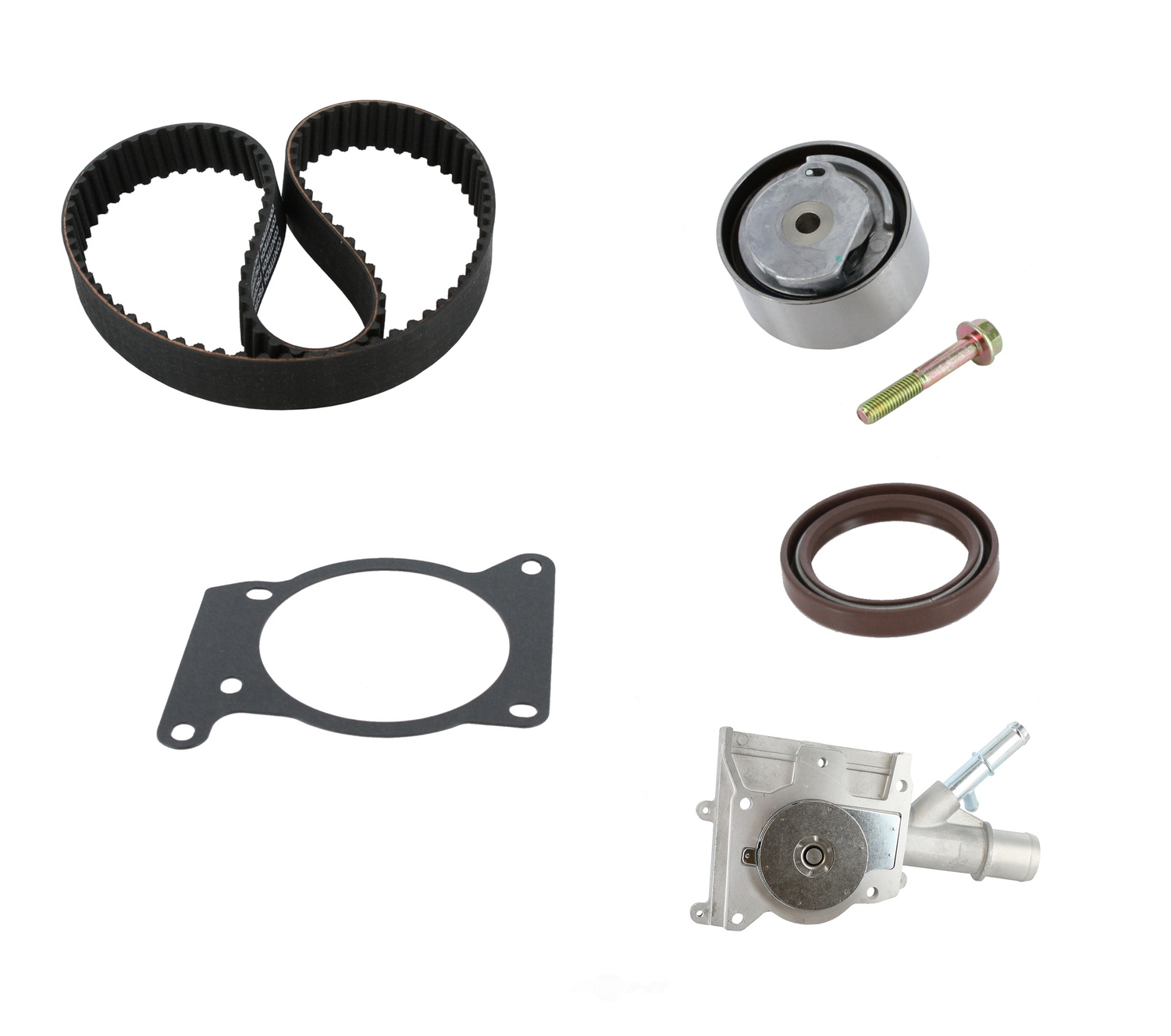 CRP/CONTITECH (INCHES) - Engine Timing Belt Kit with Water Pump and Seals - CPE PP283LK4