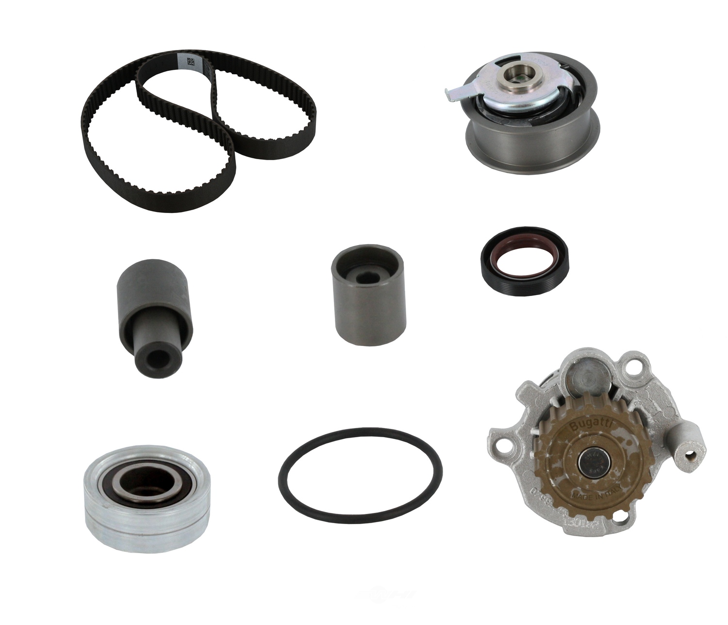 CRP/CONTITECH (INCHES) - Engine Timing Belt Kit with Water Pump and Seals - CPE PP321LK2-MI
