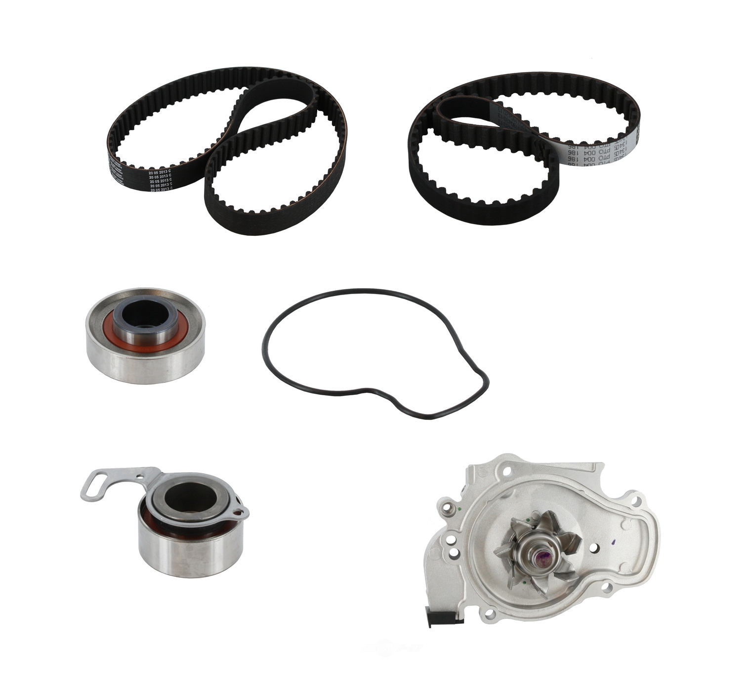 CRP/CONTITECH (INCHES) - Engine Timing Belt Kit With Water Pump - CPE TB186-187LK1