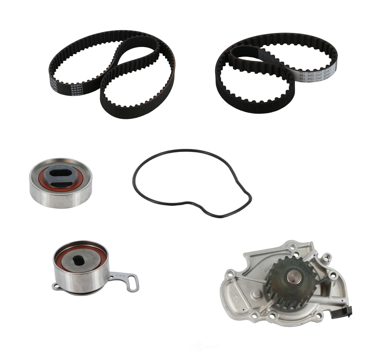 CRP/CONTITECH (INCHES) - Engine Timing Belt Kit With Water Pump - CPE TB186-187LK1