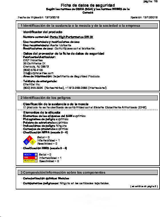 CRP/PENTOSIN - Engine Oil - CPG 8043107