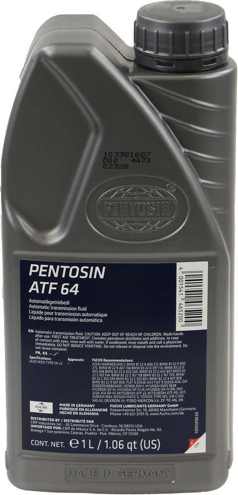 CRP/PENTOSIN - Dual Clutch Transmission Fluid - CPG 1058113