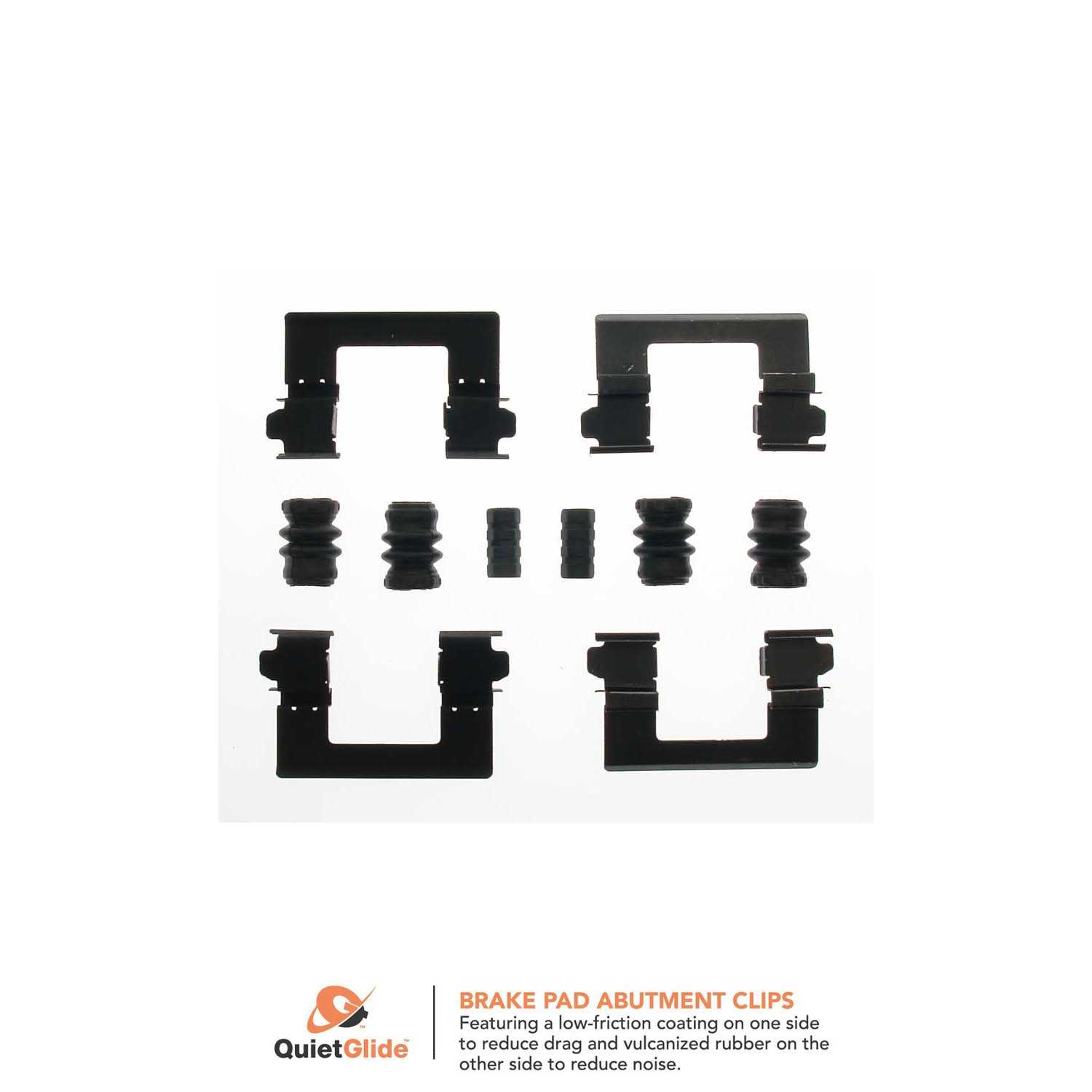 CARLSON QUALITY BRAKE PARTS - Disc Brake Hardware Kit (Front) - CRL 13621Q