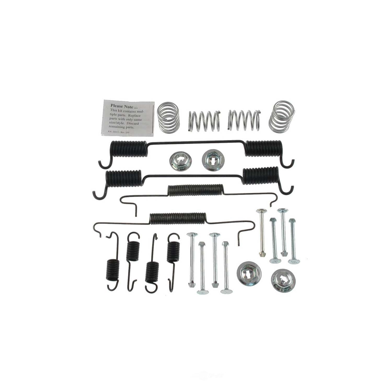 CARLSON QUALITY BRAKE PARTS - Drum Brake Hardware Kit (Rear) - CRL 17178