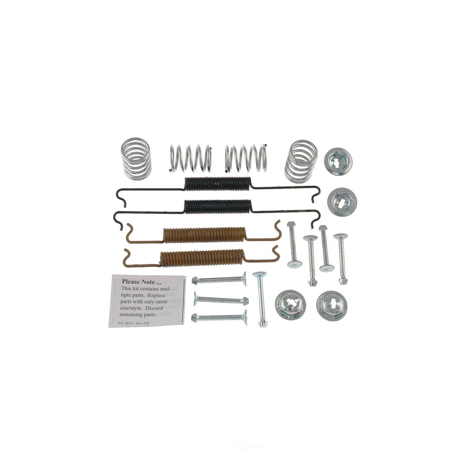 CARLSON QUALITY BRAKE PARTS - Drum Brake Hardware Kit (Rear) - CRL 17179