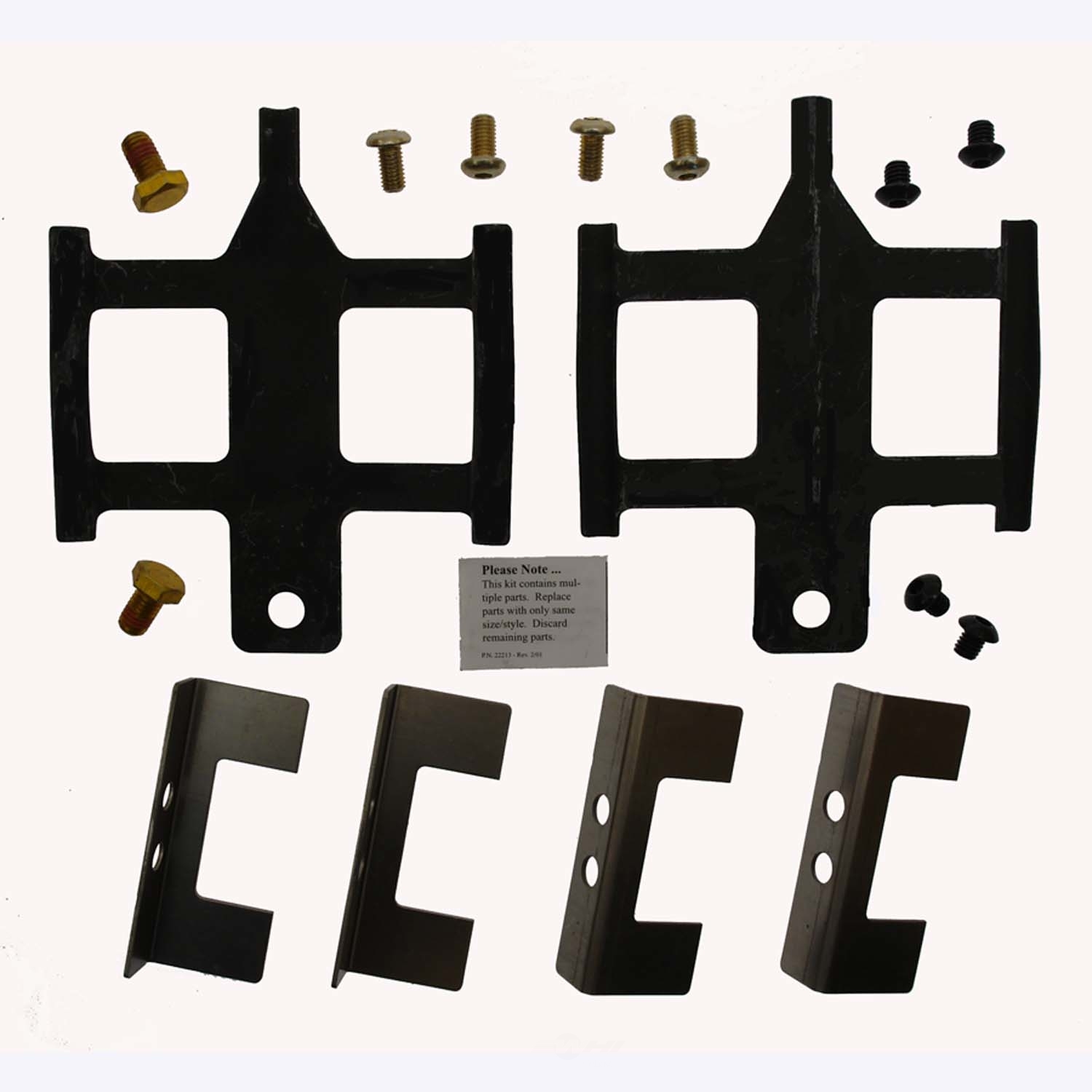 CARLSON QUALITY BRAKE PARTS - Disc Brake Hardware Kit (Rear) - CRL H5671