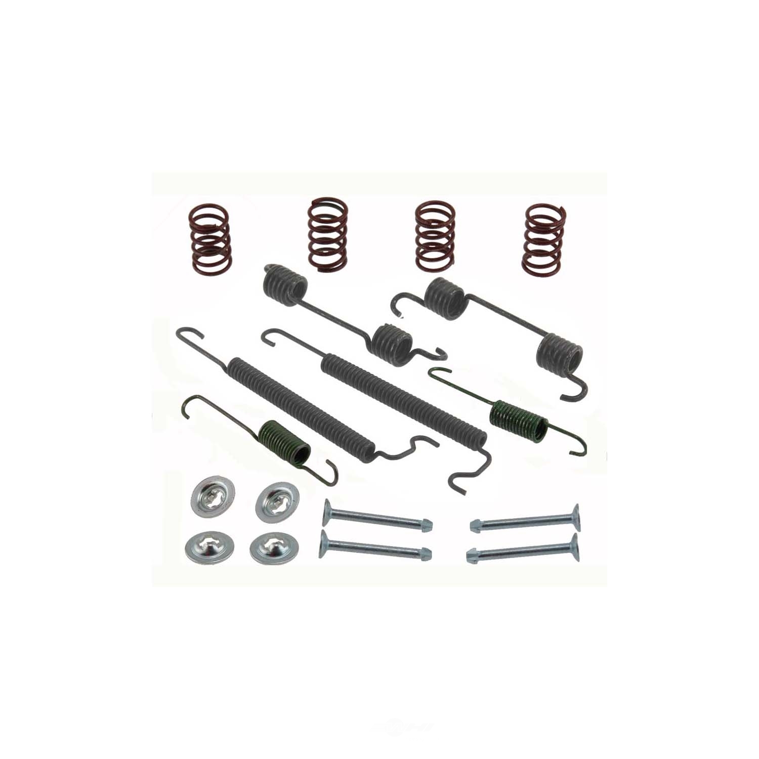 CARLSON QUALITY BRAKE PARTS - All In One Drum Brake Hardware Kit (Rear) - CRL 17409