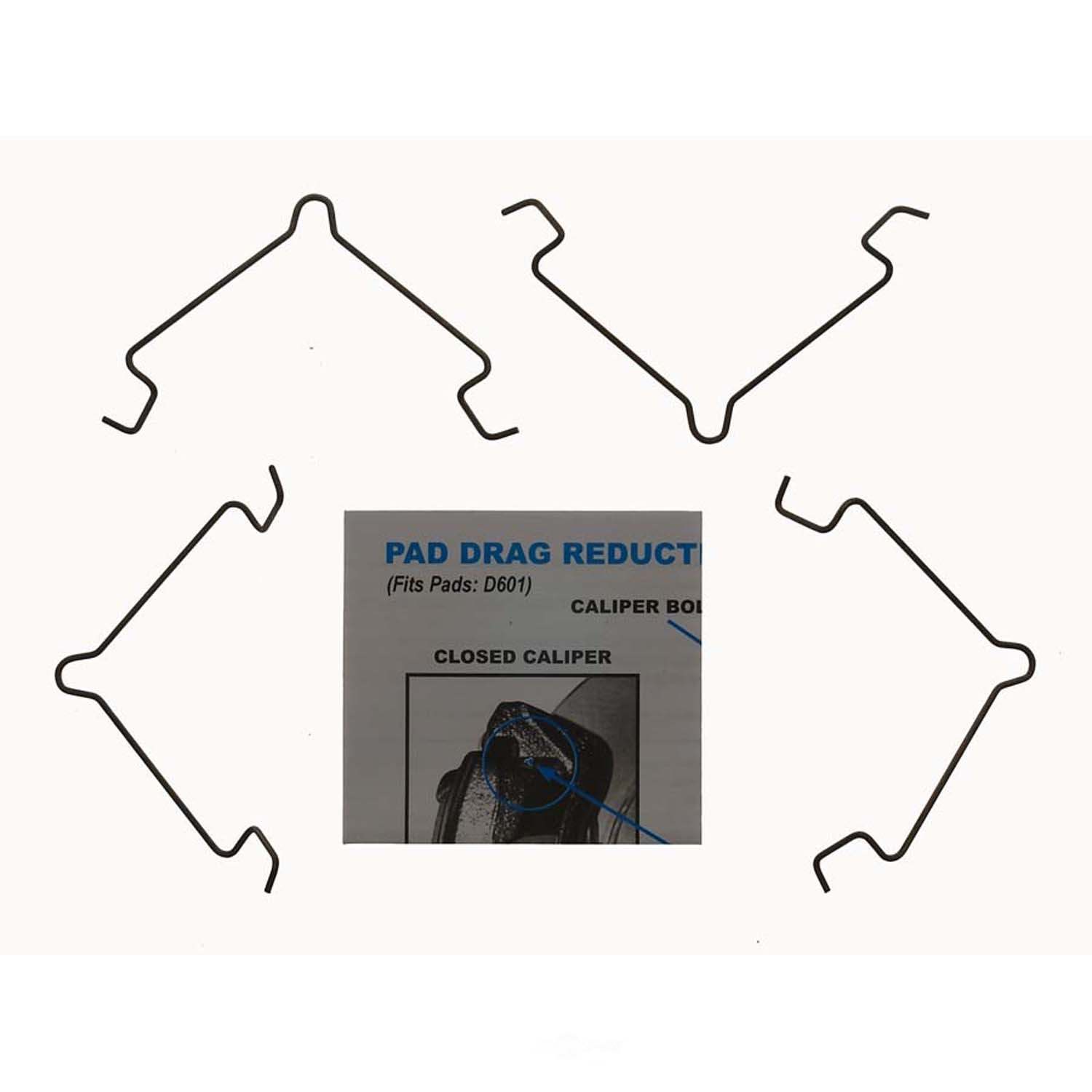 CARLSON QUALITY BRAKE PARTS - Disc Brake Pad Drag Reduction Clip - CRL - 18337