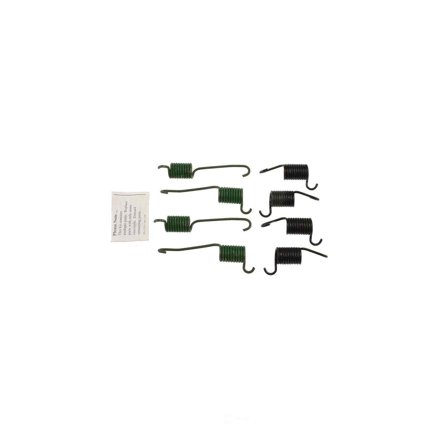 CARLSON QUALITY BRAKE PARTS - Drum Brake Shoe Return Spring Kit - CRL - h711