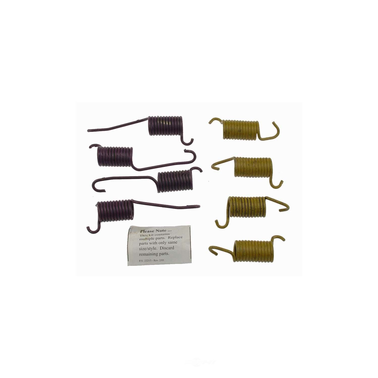 CARLSON QUALITY BRAKE PARTS - Drum Brake Shoe Return Spring Kit - CRL - h709