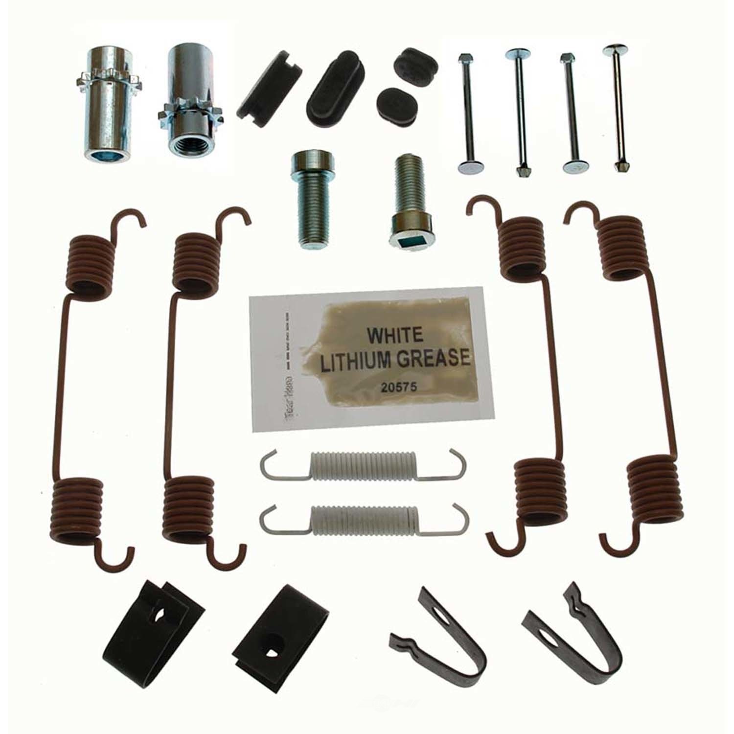 CARLSON QUALITY BRAKE PARTS - With Clip-Type Hold Down Spring (Rear) - CRL H7381
