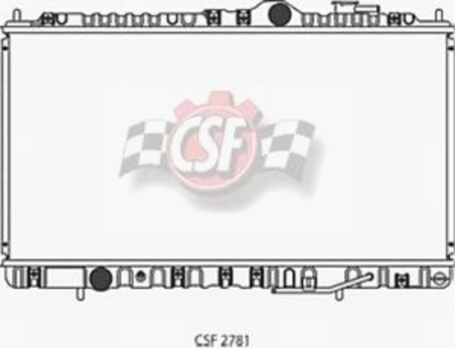 CSF RADIATOR - 1 Row All Metal Radiator - CSF 2781